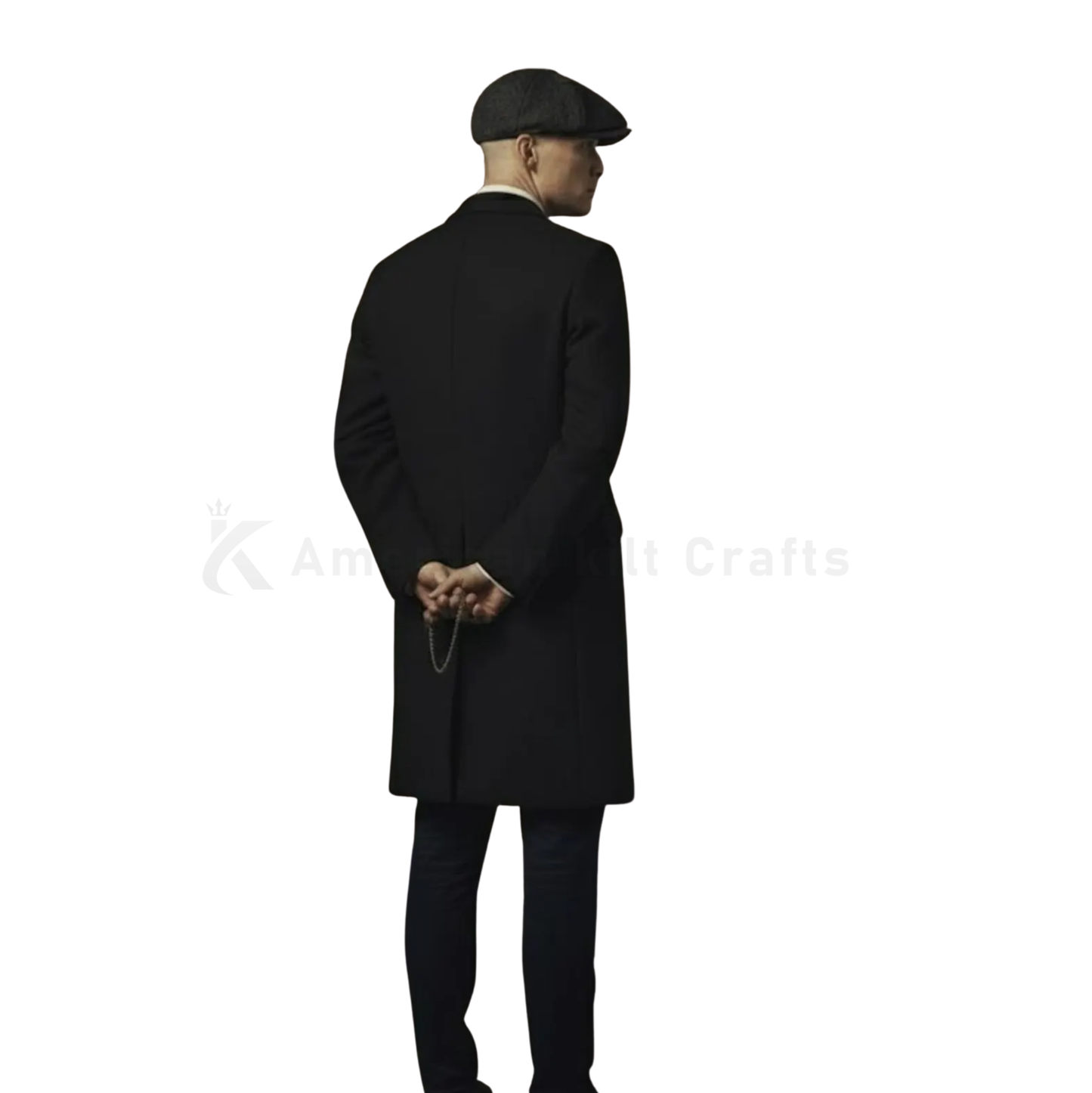 Men’s Peaky Blinders Wool Overcoat – Thomas Shelby Inspired Trench Coat