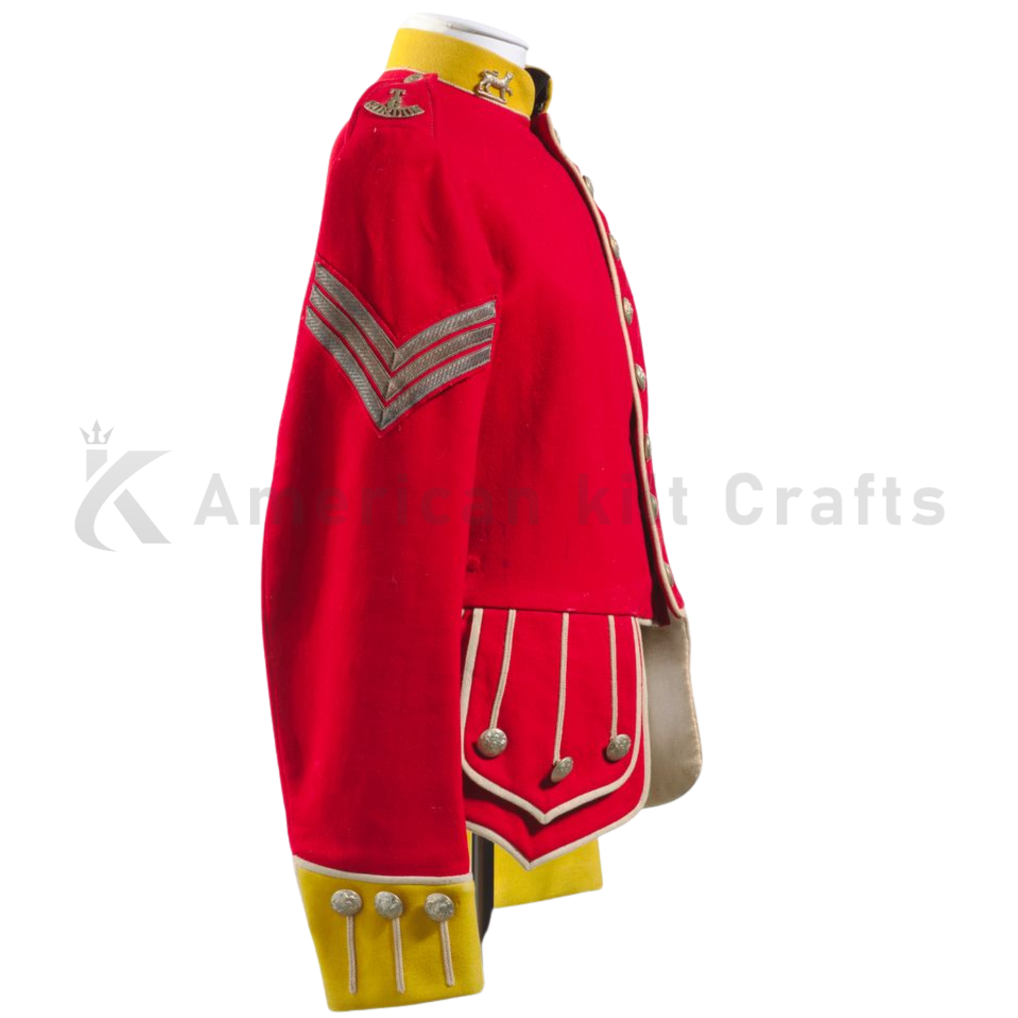 Men's British Civil War Era Military Jacket-Gordon Highlanders Sergeant Tunic