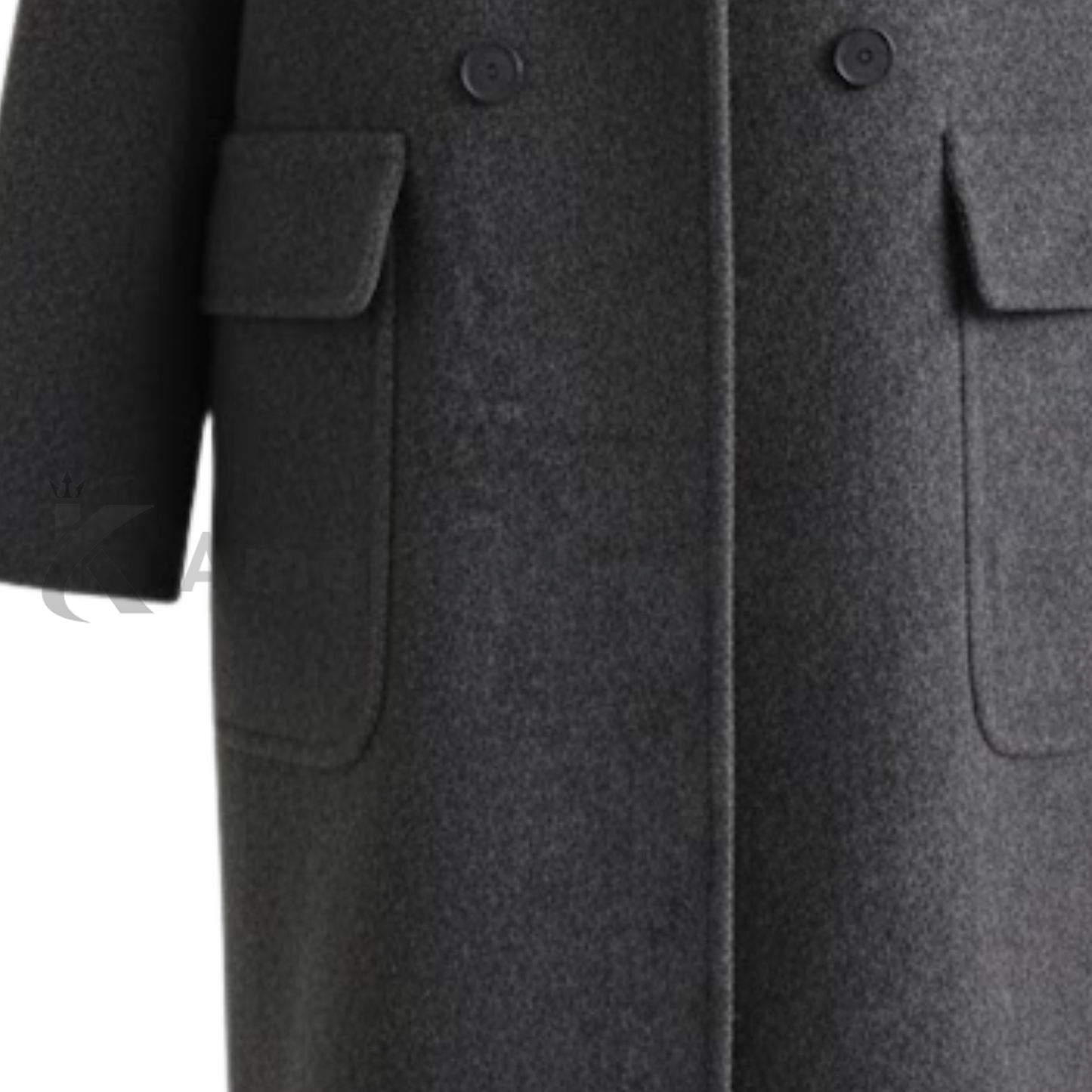 Women’s Double Breasted Long Pea Coat - Wool Blend Winter Overcoat