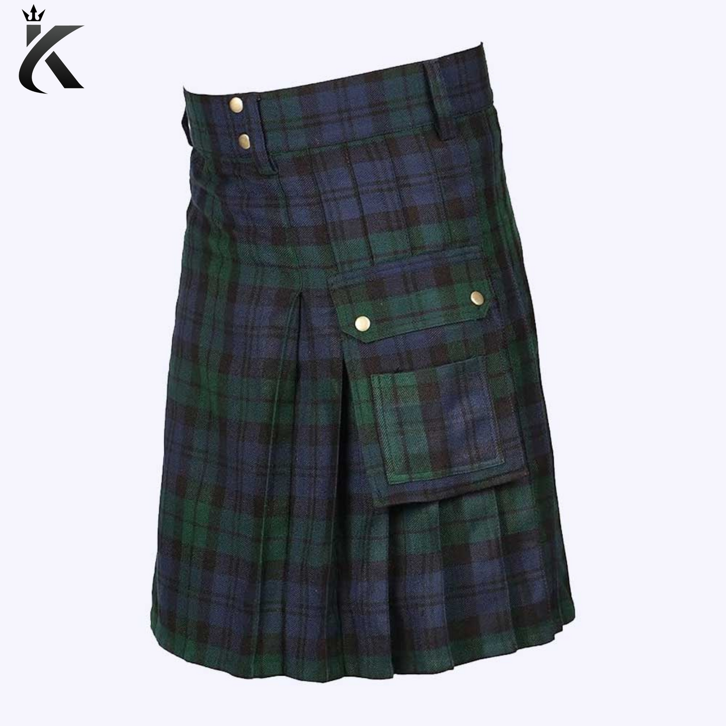 Premium Scottish Modern Tartan Utility Irish Kilt For Men - Made to Order