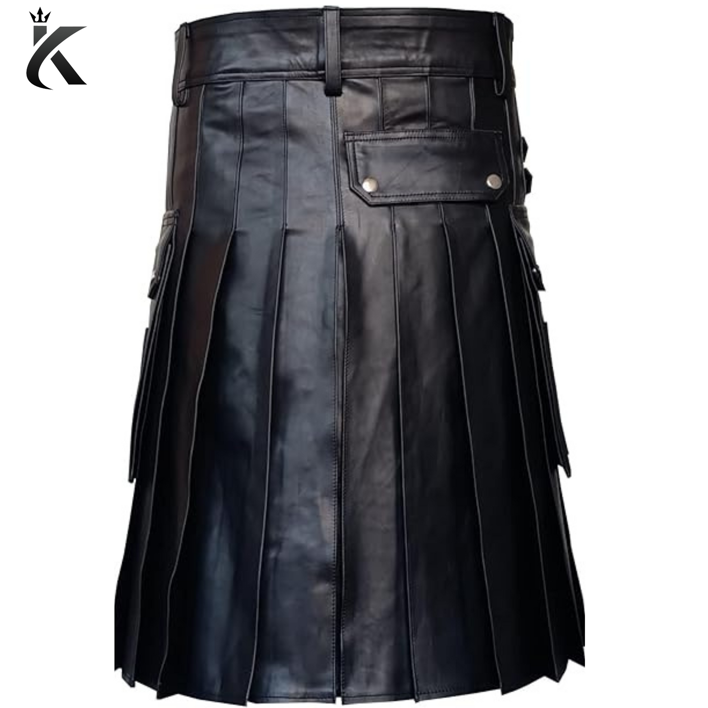 Leather Utility Kilt Scottish Warrior Traditional Highland Kilt for Men  - Made to order