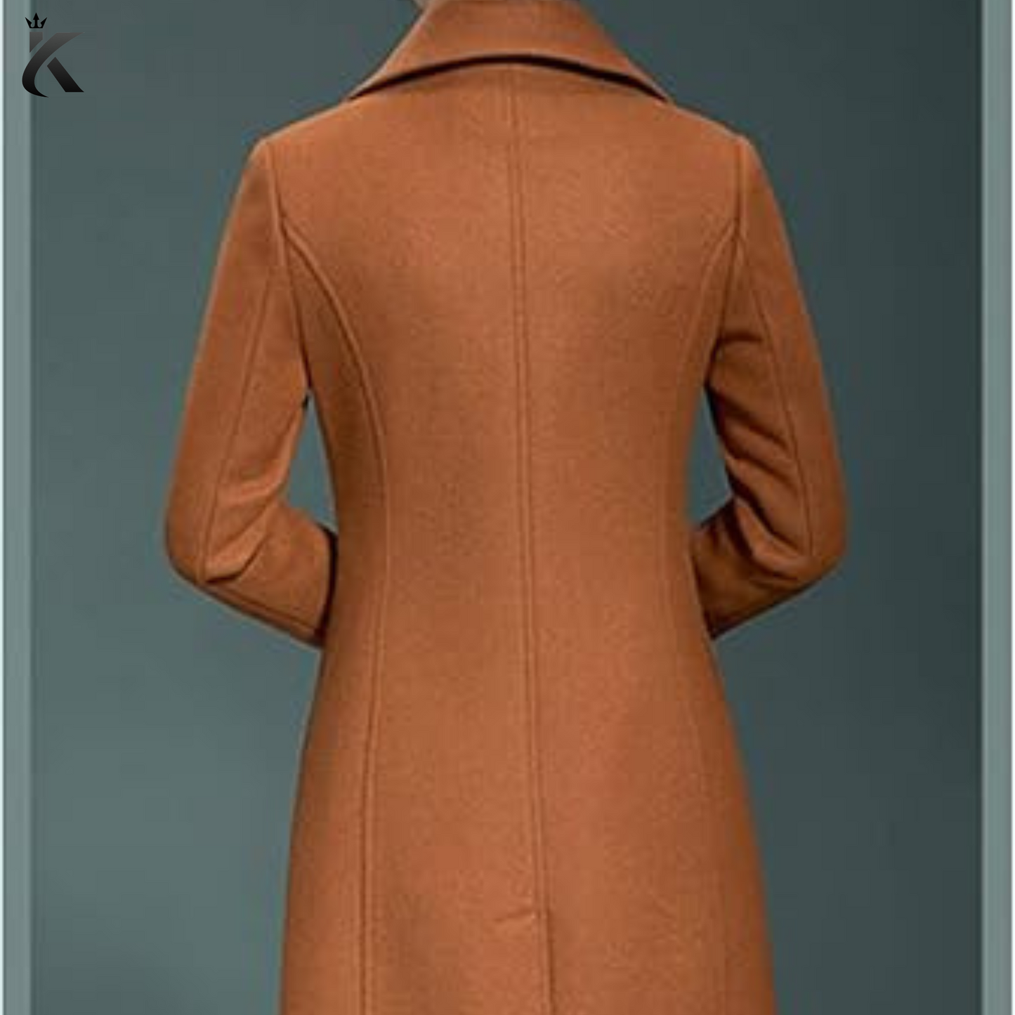 Premium Women's Wool Trench Coat - Winter Long Thick Overcoat - Walker Coats - Caramel Long Overcoat