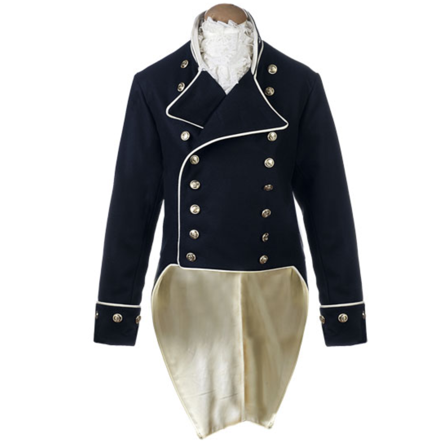 Men's Lieutenant’s Naval Tailcoat c.1805 – Navy Wool Officer Uniform