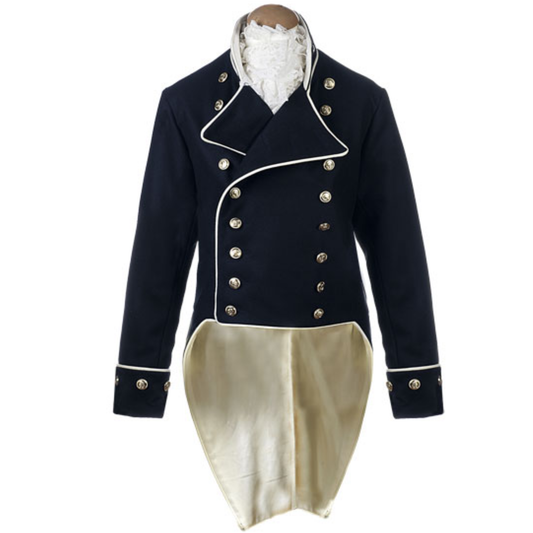 Men's Lieutenant’s Naval Tailcoat c.1805 – Navy Wool Officer Uniform