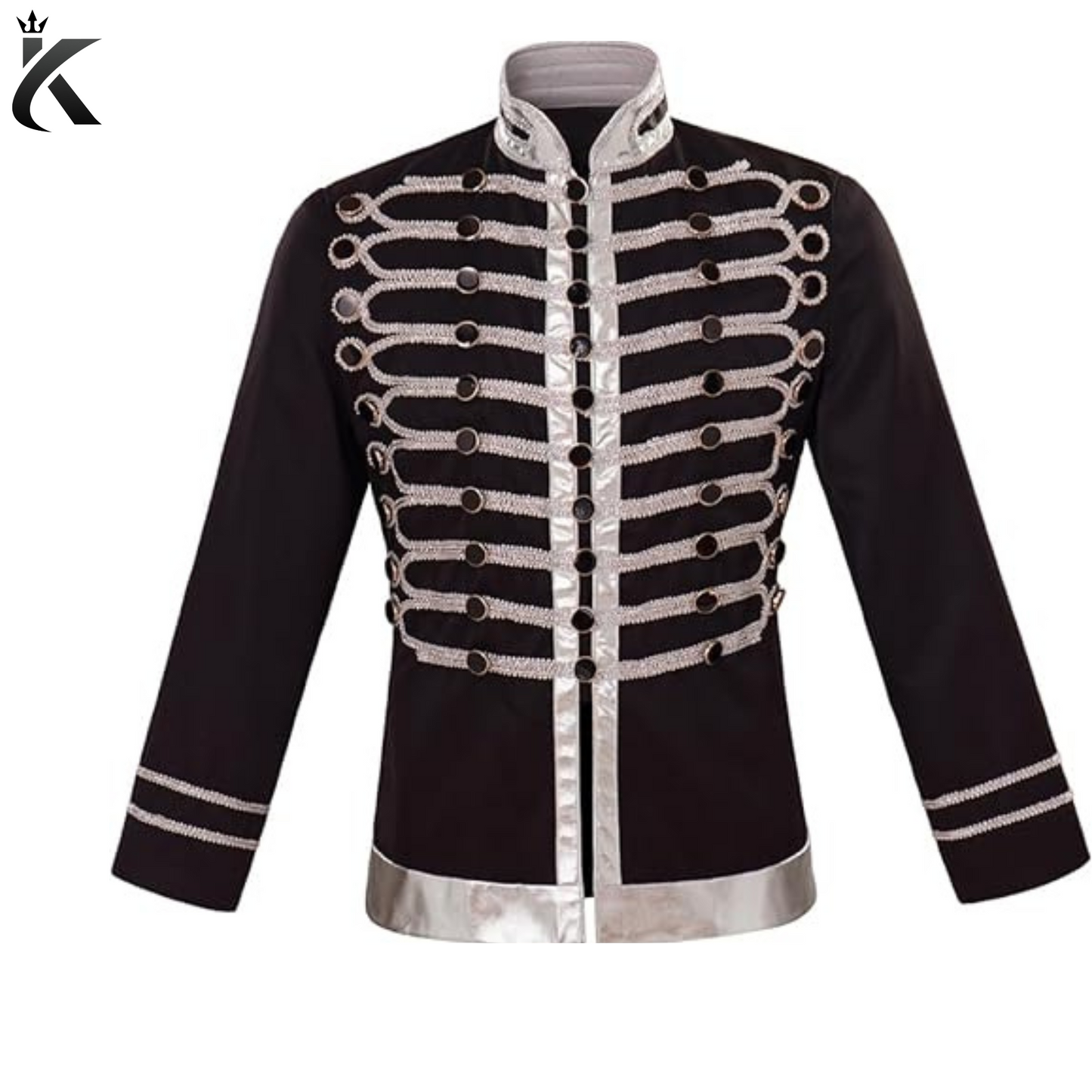 Men's Drummer Parade Jacket Costume Gothic Steampunk Military Blazers - Step into History, One Stitch at a Time