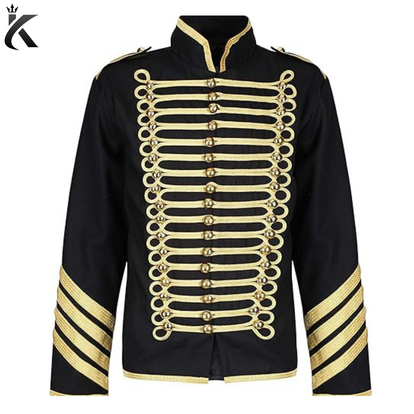 Men's Hussar Parade Steampunk Gothic Jacket - The Epitome of Hussar Grandeur