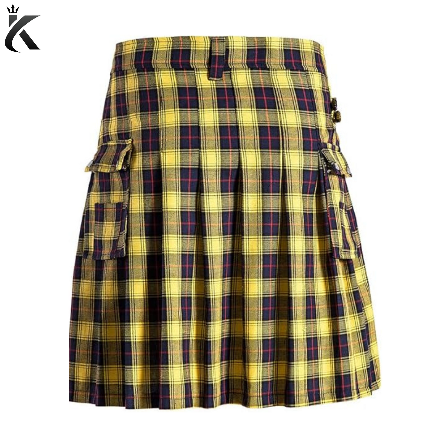 Premium Scottish Men's Traditional Highland Tartan Kilt Modern Utility Kilt - Made to order