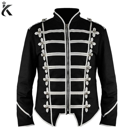 Steampunk Men’s Military Drummer Parade Jacket Gothic Clothing - Pride and Power