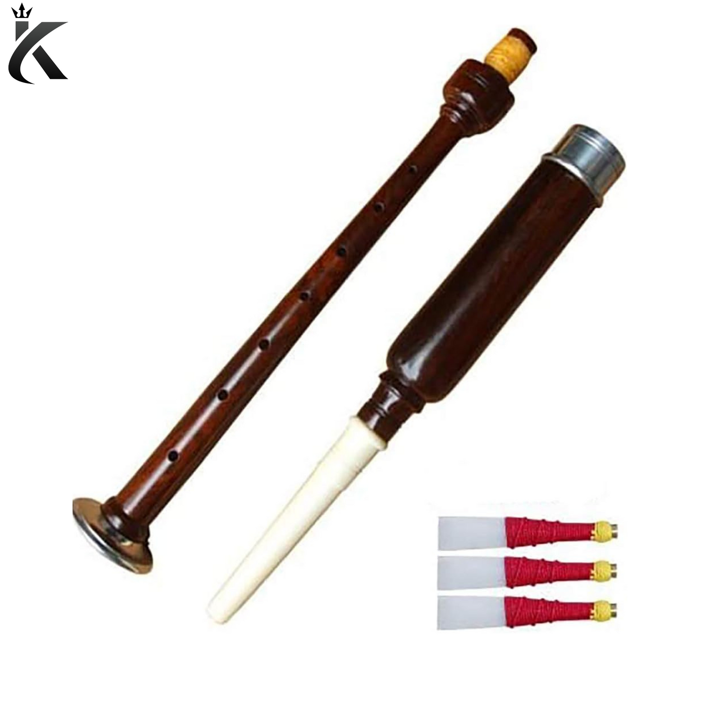 RoseWood Practice Chanter with 3 Free Reeds - Tune your talent