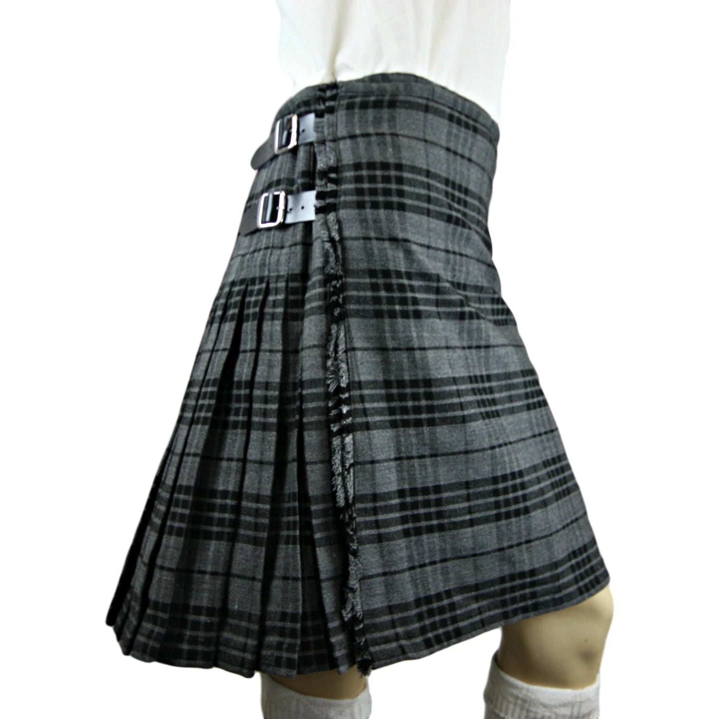 Scottish Grey Watch 8 Yard Tartan Kilt for Men