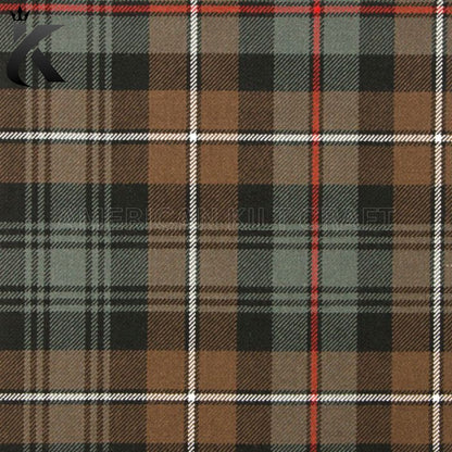 Traditional MacKenzie Weathered Tartan featuring a muted, earthy Scottish plaid pattern, ideal for Scottish kilts, Highland dress, Celtic heritage clothing, and traditional clan outfits.