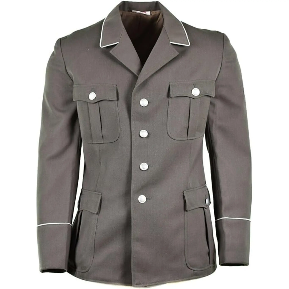 Men’s NVA East German officer dress uniform front view grey military jacket