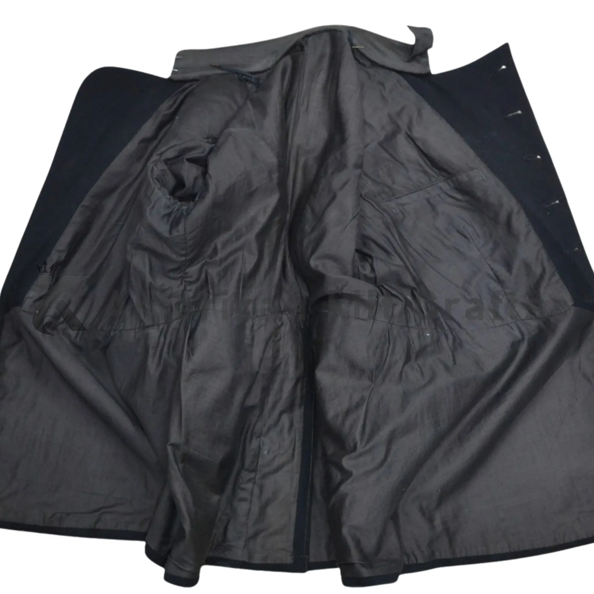 Interior lining view of men’s Russian Royal Guard military jacket showing the inner construction, smooth lining and tailored finishing details.